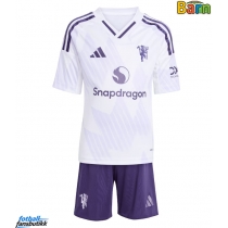 Manchester United Bortedraktsett Barn 2025-26 Kortermet (+ Korte bukser)